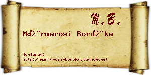Mármarosi Boróka névjegykártya